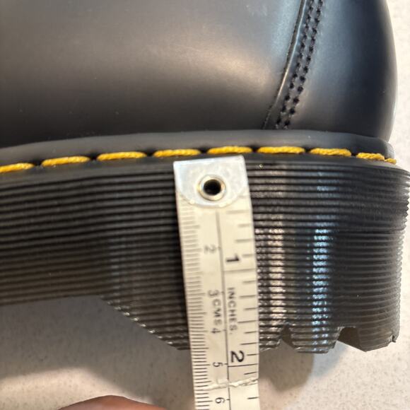 NWT Dr. Doc Martens Black Leather Platform Tassel Loafers Women's Size 9 New - Picture 13 of 14